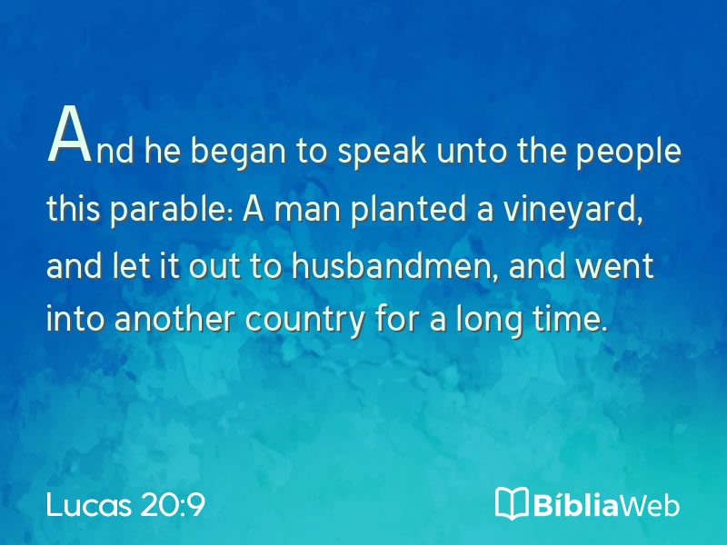 Lucas 20:9 em imagem para compartilhar