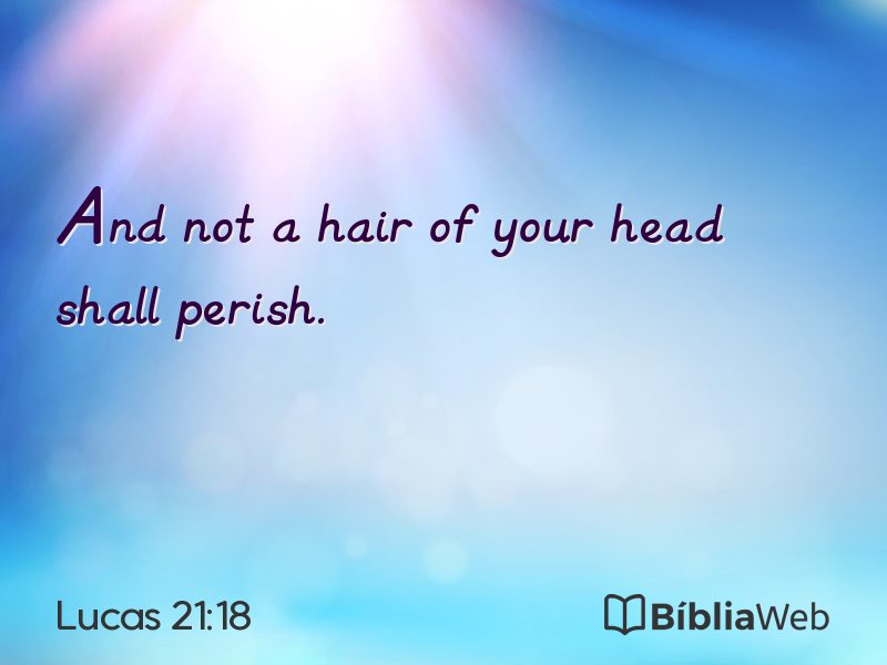 Lucas 21:18 em imagem para compartilhar