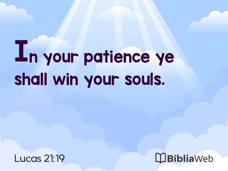 Lucas 21:19 em imagem para compartilhar