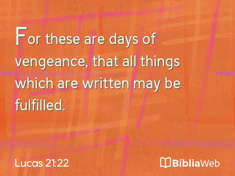Lucas 21:22 em imagem para compartilhar