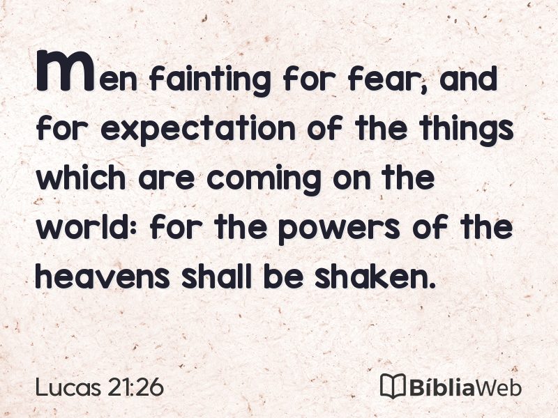 Lucas 21:26 em imagem para compartilhar