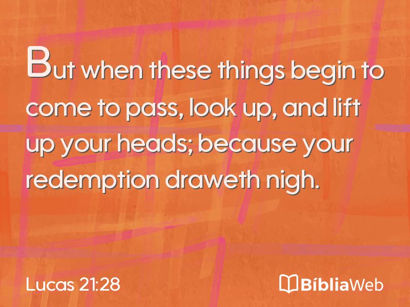 Lucas 21:28 em imagem para compartilhar