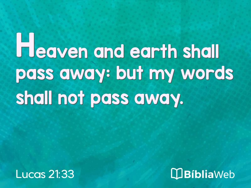 Lucas 21:33 em imagem para compartilhar
