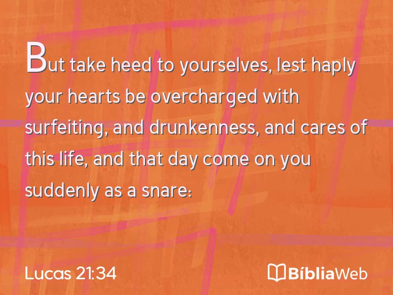 Lucas 21:34 em imagem para compartilhar