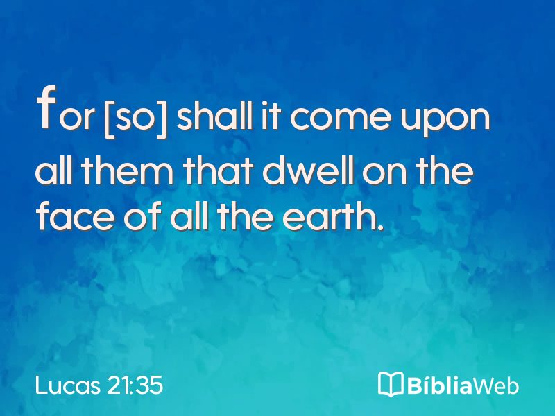 Lucas 21:35 em imagem para compartilhar