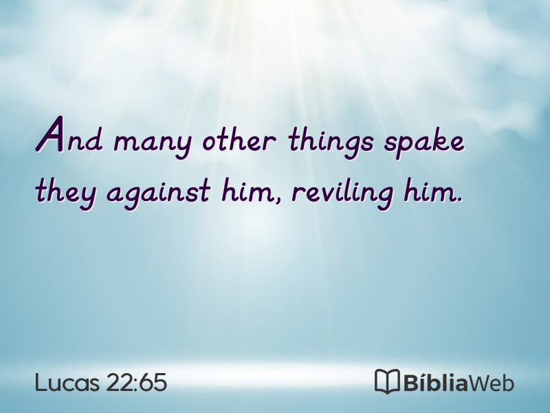 Lucas 22:65 em imagem para compartilhar