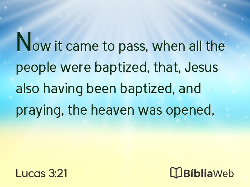 Lucas 3:21 em imagem para compartilhar