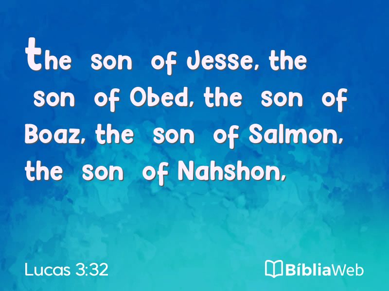 Lucas 3:32 em imagem para compartilhar