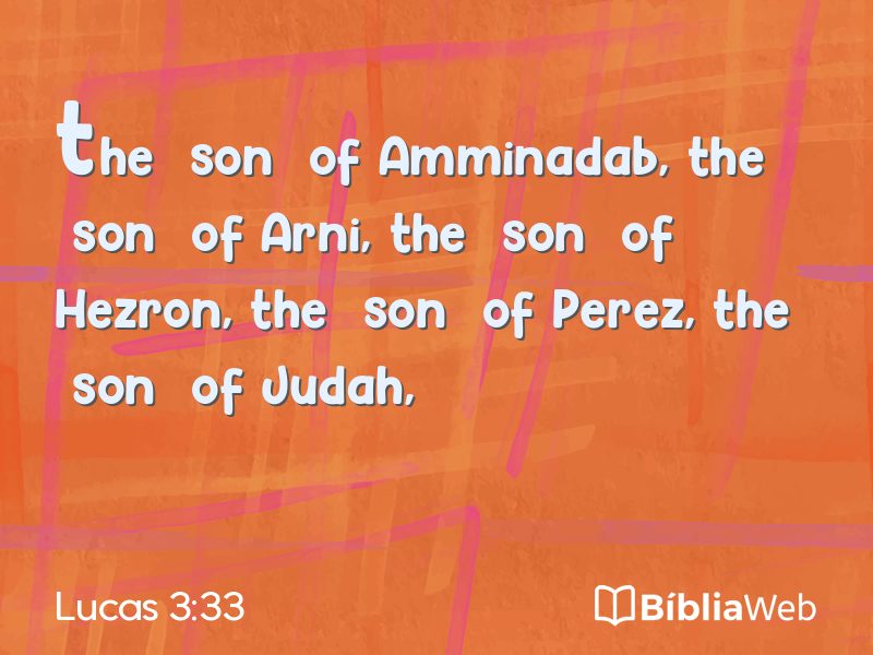 Lucas 3:33 em imagem para compartilhar