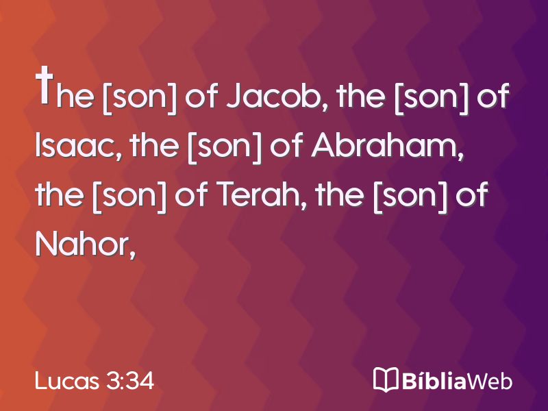 Lucas 3:34 em imagem para compartilhar