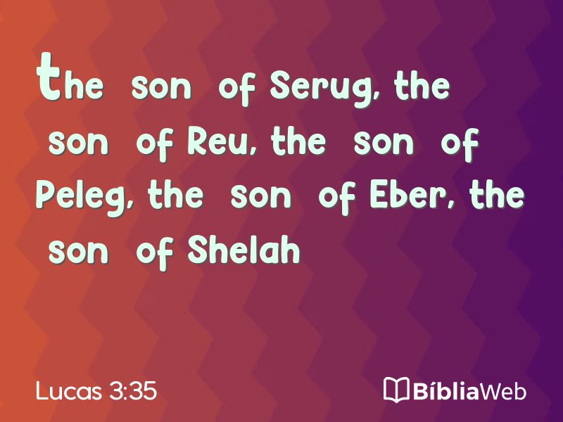 Lucas 3:35 em imagem para compartilhar