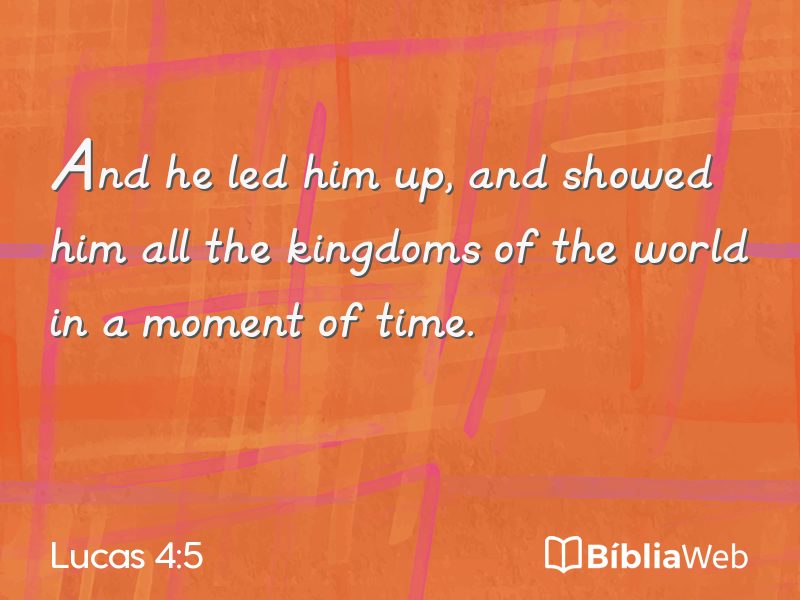 Lucas 4:5 em imagem para compartilhar