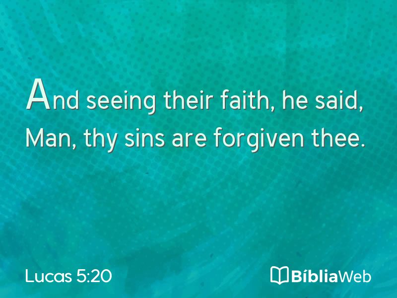Lucas 5:20 em imagem para compartilhar