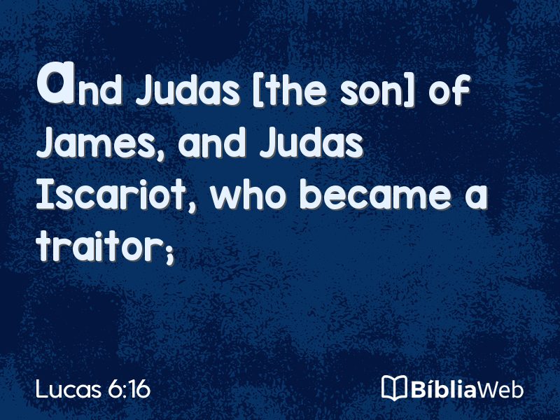 Lucas 6:16 em imagem para compartilhar