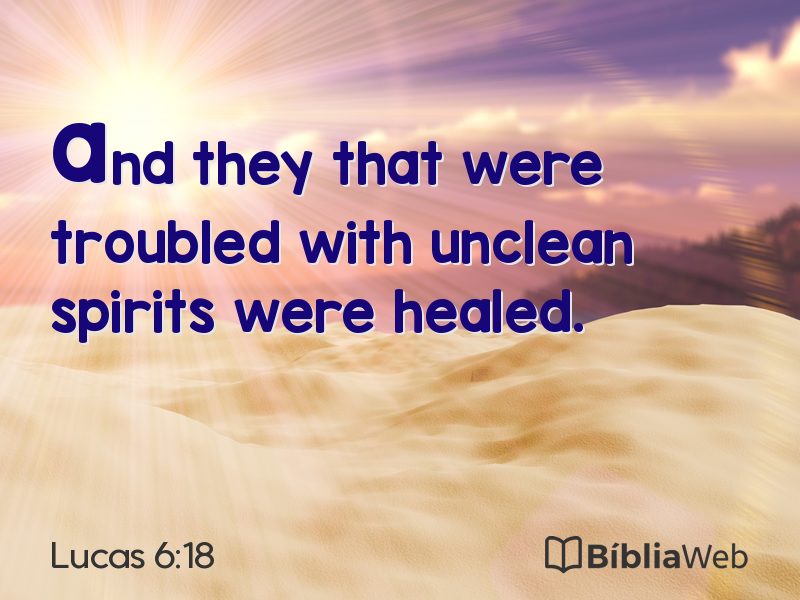 Lucas 6:18 em imagem para compartilhar