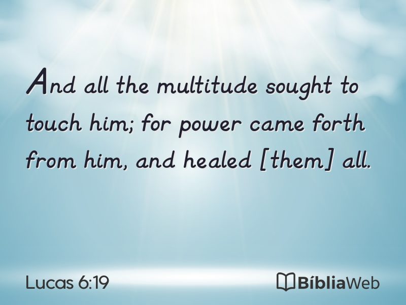 Lucas 6:19 em imagem para compartilhar