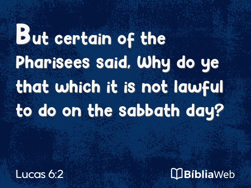 Lucas 6:2 em imagem para compartilhar