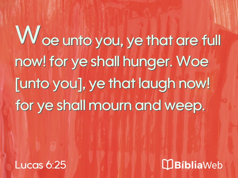 Lucas 6:25 em imagem para compartilhar