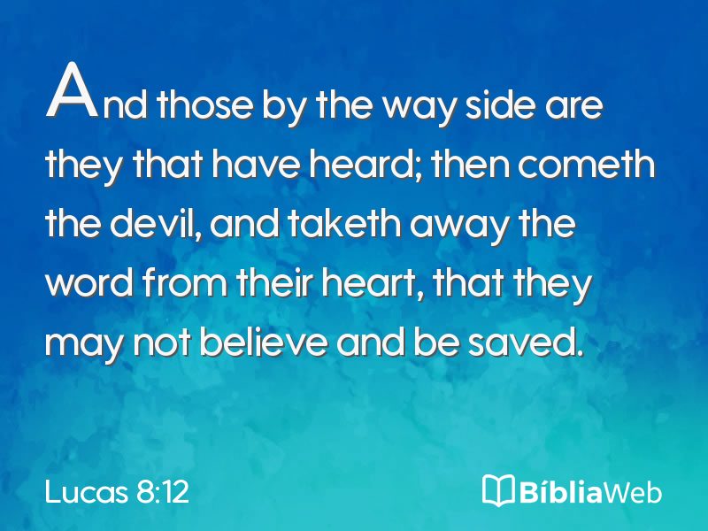 Lucas 8:12 em imagem para compartilhar