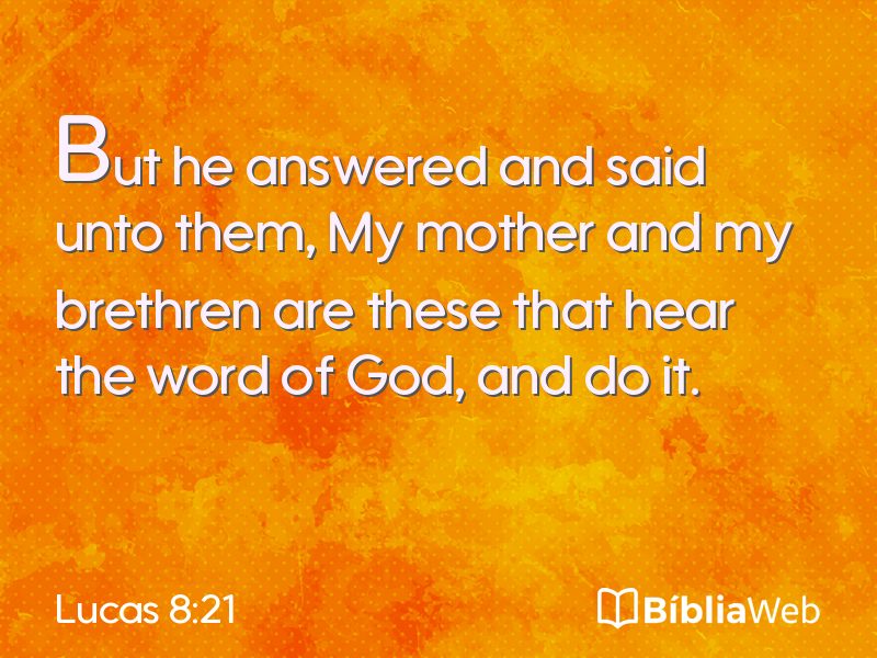 Lucas 8:21 em imagem para compartilhar