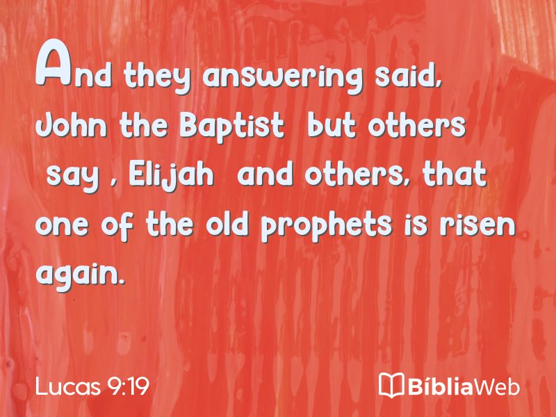 Lucas 9:19 em imagem para compartilhar