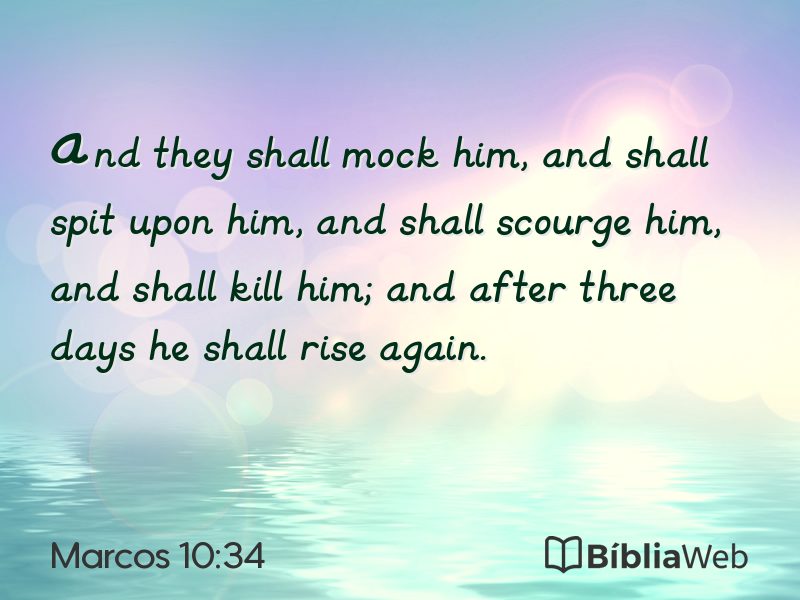 Marcos 10:34 em imagem para compartilhar