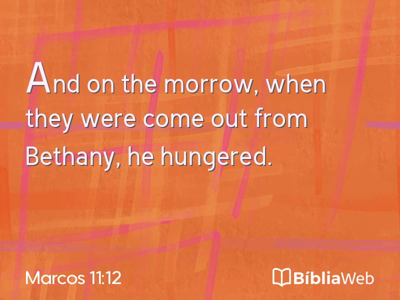 Marcos 11:12 em imagem para compartilhar