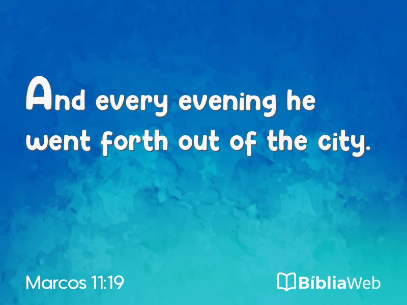 Marcos 11:19 em imagem para compartilhar