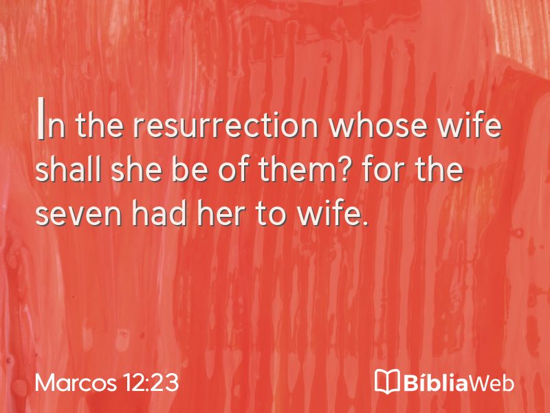 Marcos 12:23 em imagem para compartilhar