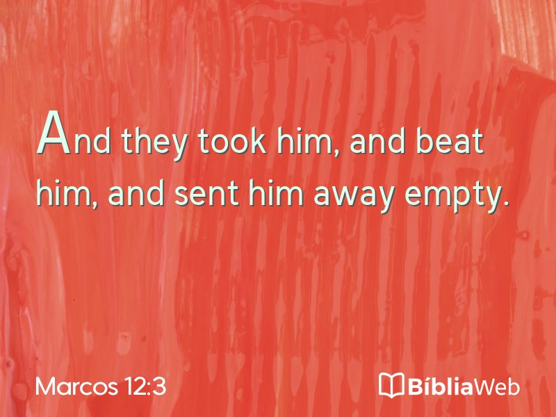 Marcos 12:3 em imagem para compartilhar