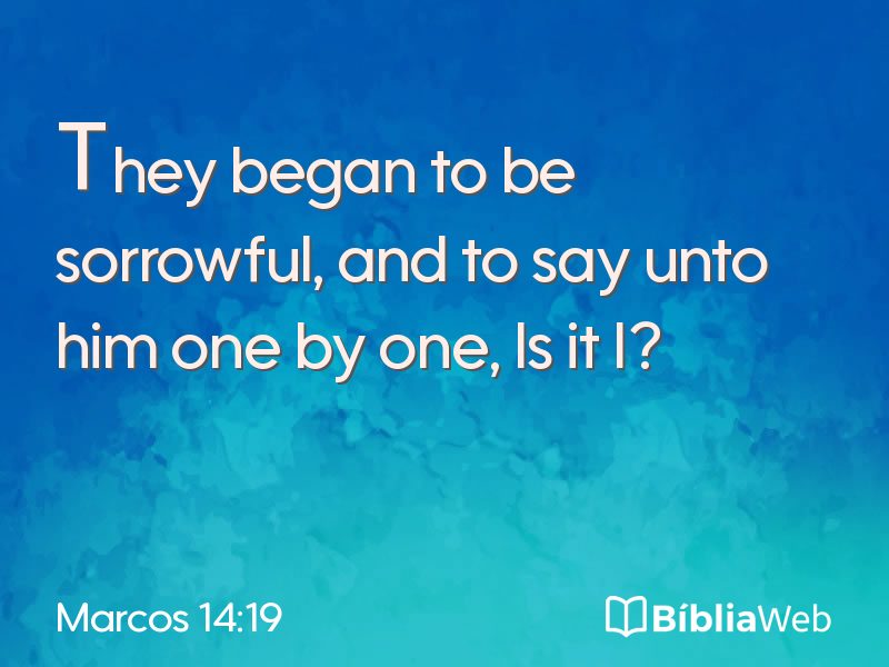Marcos 14:19 em imagem para compartilhar