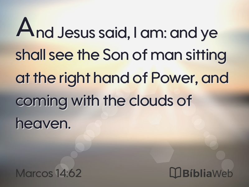 Marcos 14:62 em imagem para compartilhar