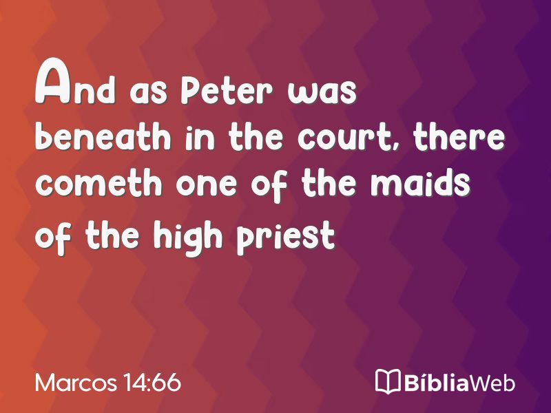 Marcos 14:66 em imagem para compartilhar