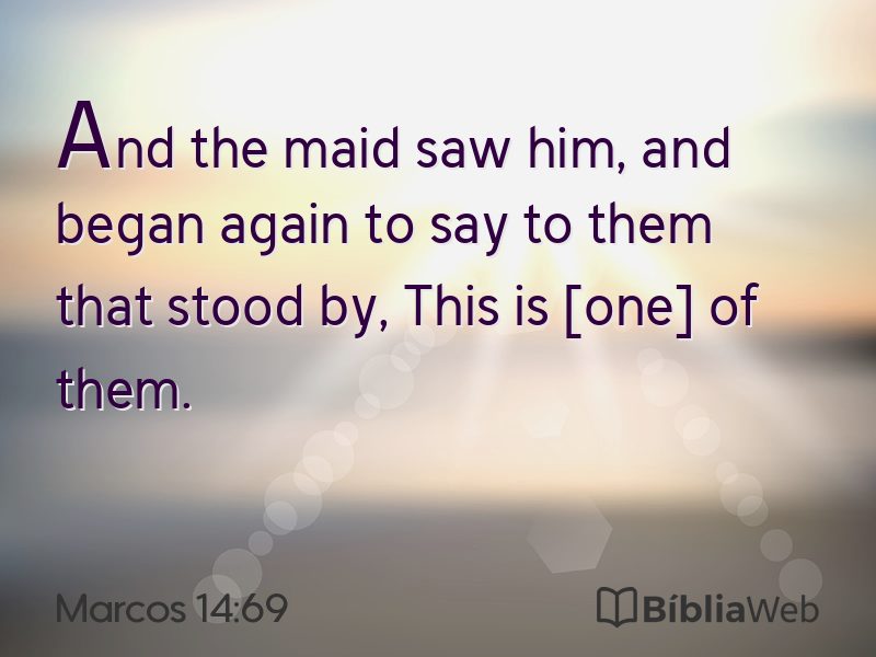 Marcos 14:69 em imagem para compartilhar