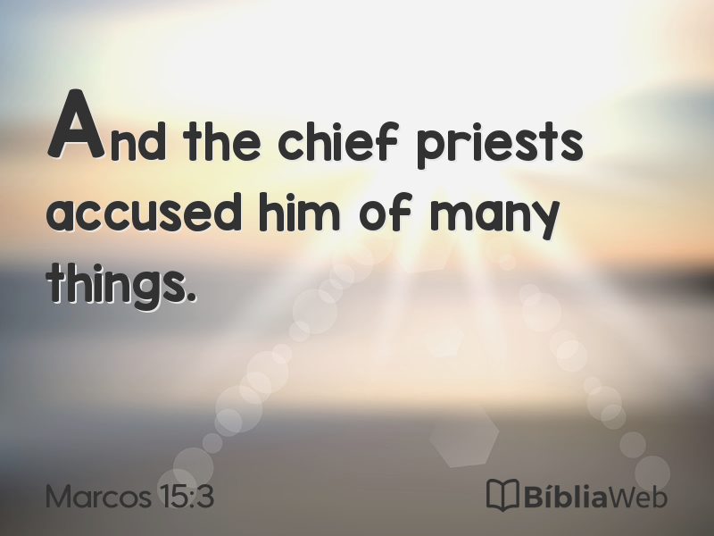Marcos 15:3 em imagem para compartilhar