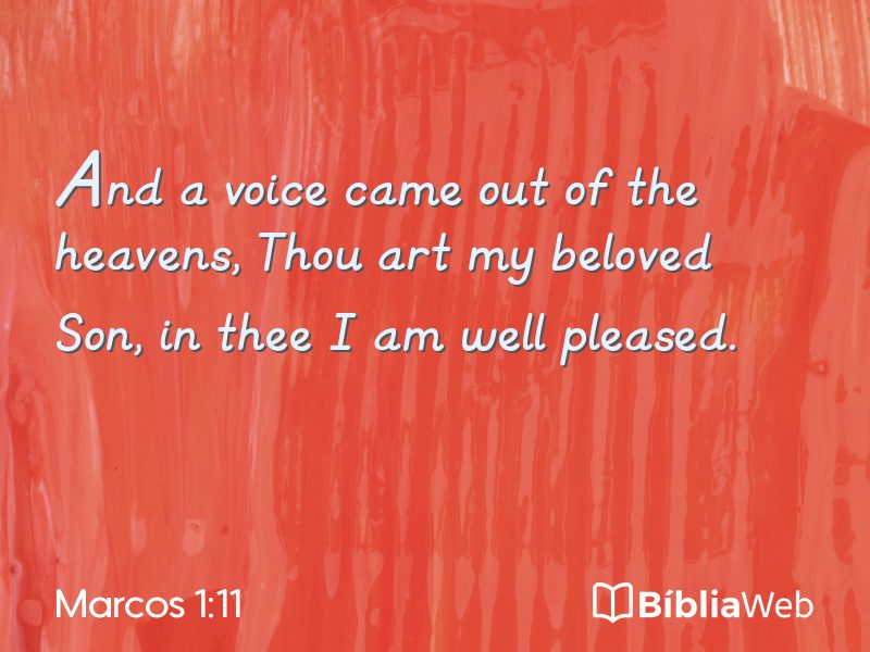 Marcos 1:11 em imagem para compartilhar