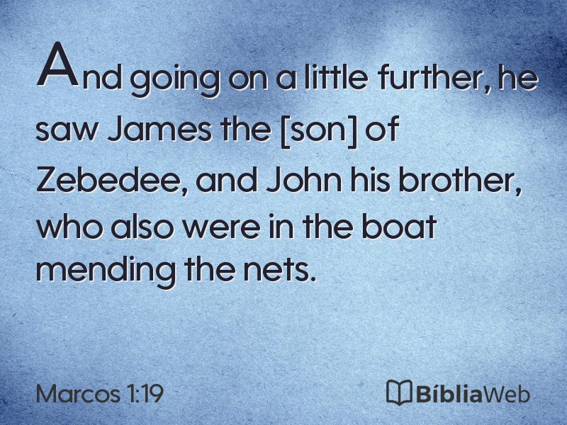 Marcos 1:19 em imagem para compartilhar