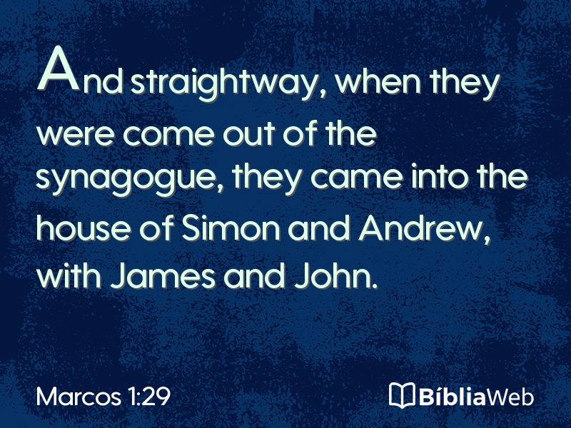 Marcos 1:29 em imagem para compartilhar