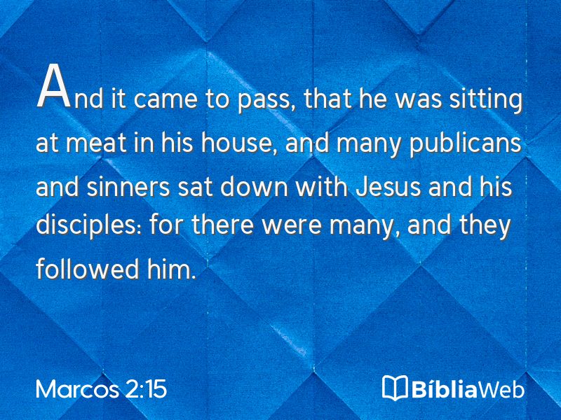 Marcos 2:15 em imagem para compartilhar