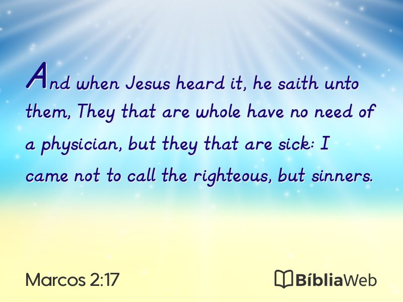 Marcos 2:17 em imagem para compartilhar
