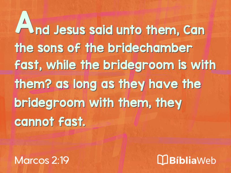 Marcos 2:19 em imagem para compartilhar