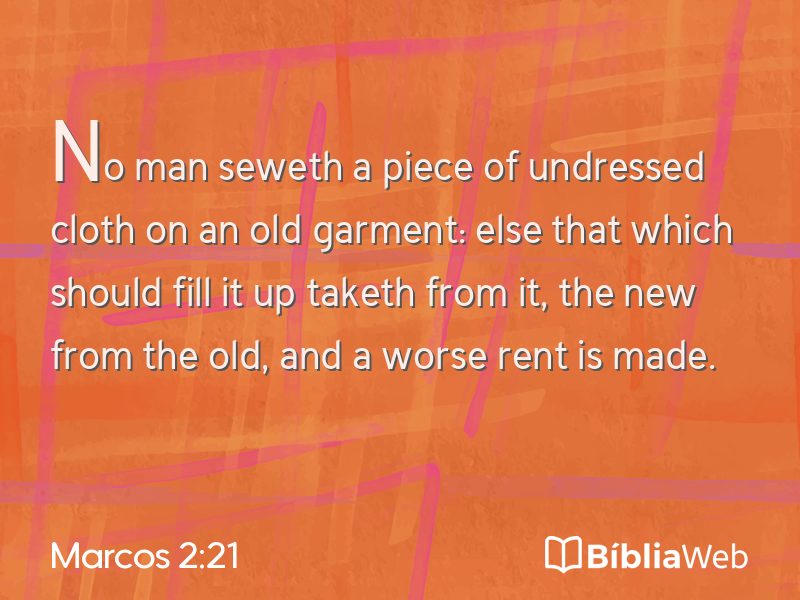 Marcos 2:21 em imagem para compartilhar