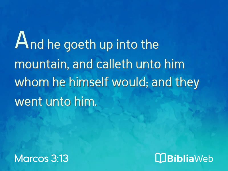 Marcos 3:13 em imagem para compartilhar