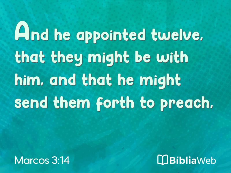Marcos 3:14 em imagem para compartilhar