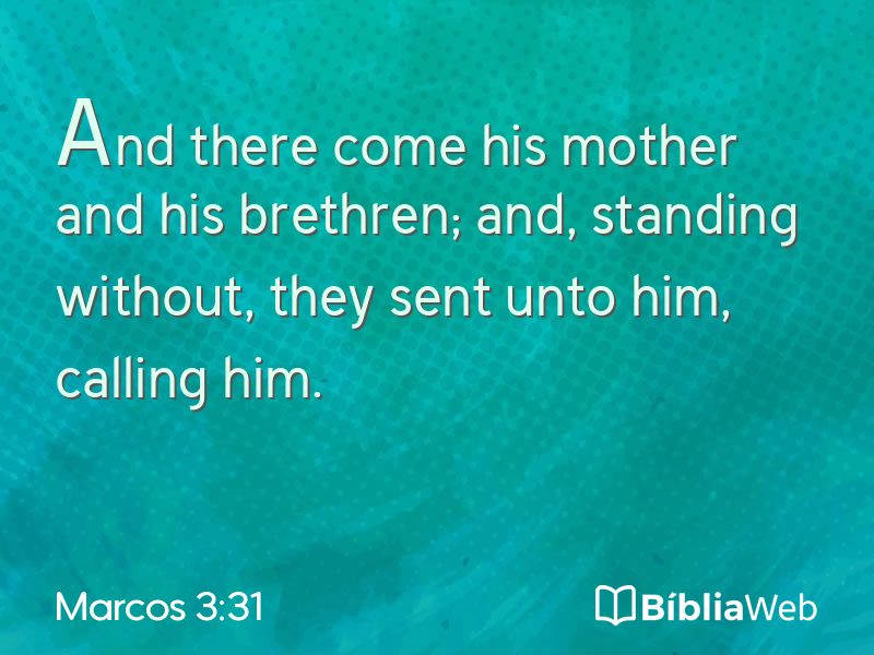 Marcos 3:31 em imagem para compartilhar