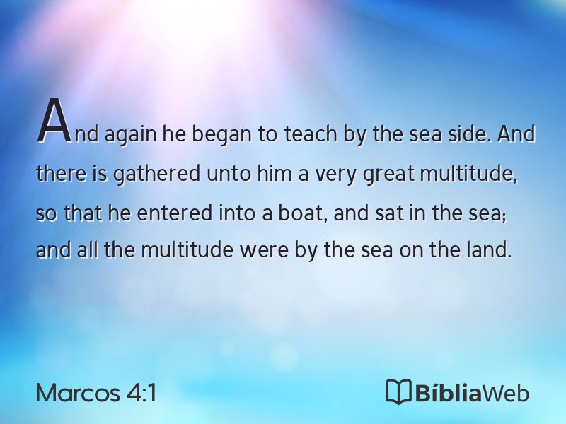 Marcos 4:1 em imagem para compartilhar