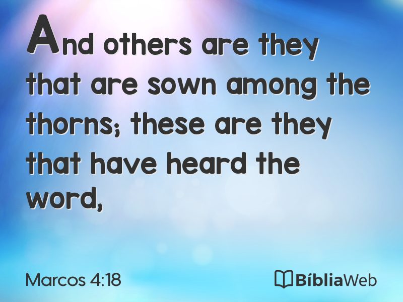 Marcos 4:18 em imagem para compartilhar