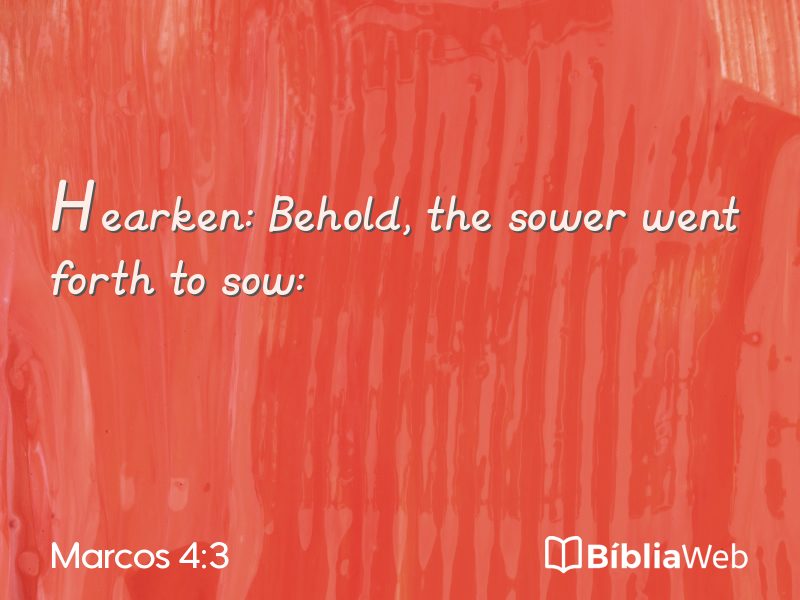 Marcos 4:3 em imagem para compartilhar