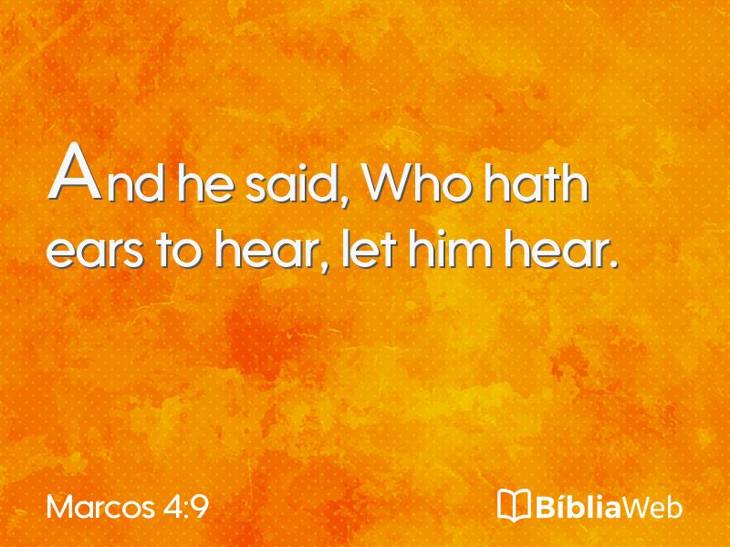 Marcos 4:9 em imagem para compartilhar