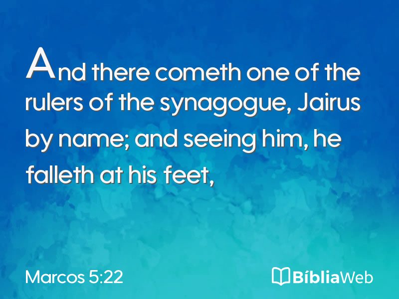 Marcos 5:22 em imagem para compartilhar